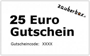 Geschenkgutschein - Zauberbox Guthaben - 25 Euro