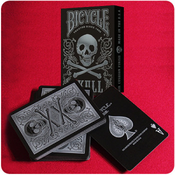 Bicycle Skull Silver - Pokerdeck