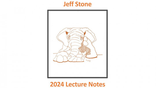 Jeff Stone's 2024 Lecture Notes by Jeff Stone - Buch
