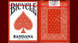 Preview: Bicycle Bandana Stripper (Red) - Pokerdeck