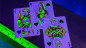 Preview: Bicycle Neon Rider Back Green-Glo Deck - Pokerdeck