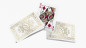 Preview: Black Roses White Gold Foil - Pokerdeck