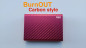 Preview: BURNOUT 2.0 CARBON RED by Victor Voitko - Brennender Geldschein oder Visitenkarte - Fire Wallet