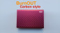 Preview: BURNOUT 2.0 CARBON RED by Victor Voitko - Brennender Geldschein oder Visitenkarte - Fire Wallet