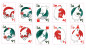 Preview: Christmas Playing Cards (Green) by TCC - Weihnachts Pokerdeck