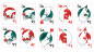 Preview: Christmas Playing Cards (Green) by TCC - Weihnachts Pokerdeck