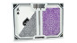 Preview: Copag Unique Plastic Poker Size Regular Index Gray and Purple Double-Deck Set - Pokerdeck