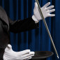 Preview: Erscheinender Stock aus Metall - Silber - Appearing Cane Steel