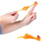 Preview: Fliegendes Gummihuhn  - Fingerschleuder - Slingshot Chicken Stretchy - 11,5 cm