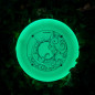 Preview: Frisbee - Eurodisc 100% Organic - Superglow - Blau - Fluoreszierende Wurfscheibe - 175g - 275mm