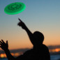 Preview: Frisbee - Eurodisc 100% Organic - Superglow - Lila - Fluoreszierende Wurfscheibe - 175g - 275mm