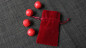 Preview: Set of 4 Leather Balls for Cups and Balls (Red and Red) by Leo Smetsers