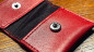 Preview: The Cowhide Coin Wallet (Red) by Bacon Magic