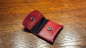 Preview: The Cowhide Coin Wallet (Red) by Bacon Magic