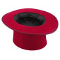 Preview: Trick Zauberhut - Faltbarer Zylinderhut mit Geheimfach (doppelter Boden) - Folding Top Hat - Super Gibus Red