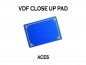 Preview: VDF Close Up Pad Standard mit Assen - Blau - Closeup Matte