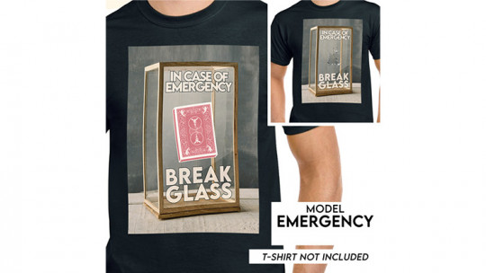 3DT / EMERGENCY by JOTA - Kartendeck hinter Glas auf T-Shirt zaubern