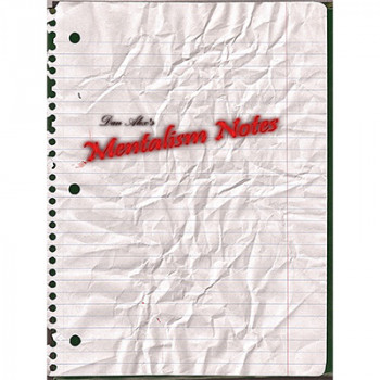 Mentalism Notes by Dan Alex - eBook - DOWNLOAD