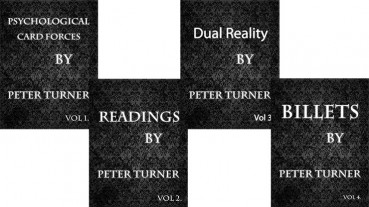 4 Volume Set of Reading, Billets, Dual Reality and Psychological Playing Card Forces by Peter Turner - eBook - DOWNLOAD