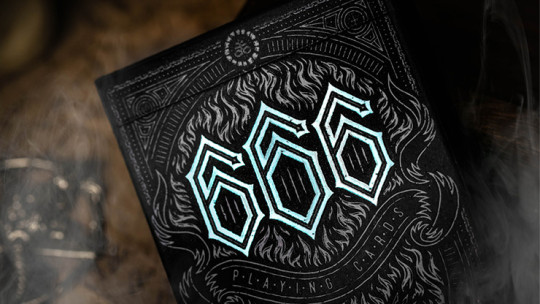 666 V4 (Cyan) by Riffle Shuffle - Pokerdeck