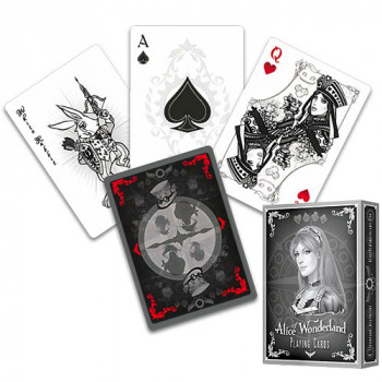 Alice of Wonderland Silver - Bicycle Pokerdeck
