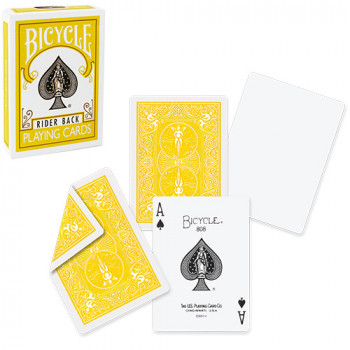 Bicycle 808 Rider Back plus Gaff Cards - Gelb