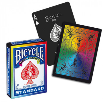 Bicycle Rainbow Black - Pokerdeck