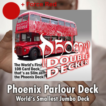 Phoenix Parlour Double Decker - Rot/Rot Force - Markierte Karten