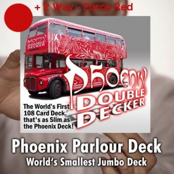 Phoenix Parlour Double Decker - Rot/Rot 2Way Force - Markierte Karten