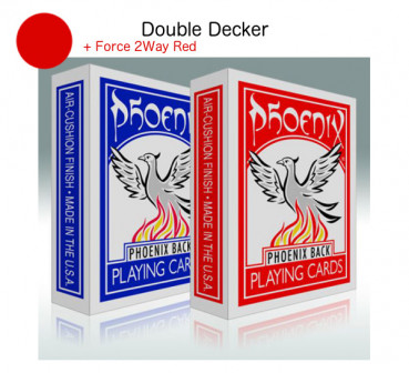 Phoenix Double Decker - Rot/Rot 2Way Force - Markierte Karten