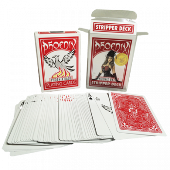 Phoenix Stripper Deck - Rot - Casino Qualität - Kartentrick