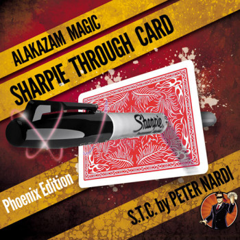 Sharpie durch Spielkarte - Rot - Sharpie through Card - STC Phoenix - Zaubertrick