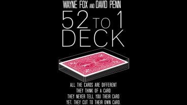 The 52 to 1 Deck by Wayne Fox and David Penn - Rot - Kartentrick