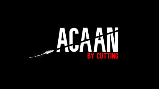 ACAAN BY CUTTING by Josep Vidal - Video - DOWNLOAD