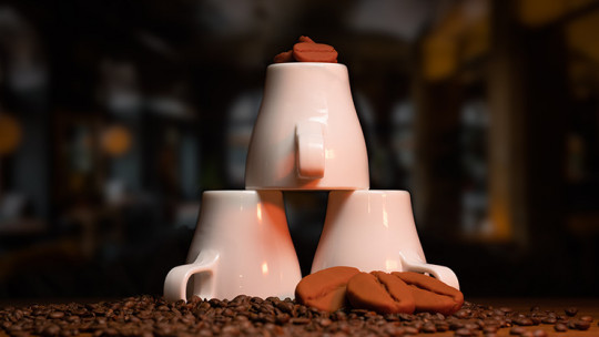 Amazing Coffee Cups and Beans by Adam Wilber - VULPINE Creations