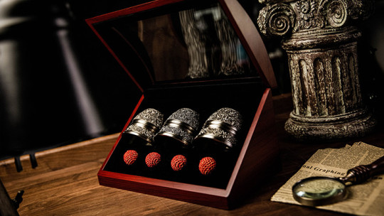 Artisan Engraved Cups and Balls in Display Box by TCC