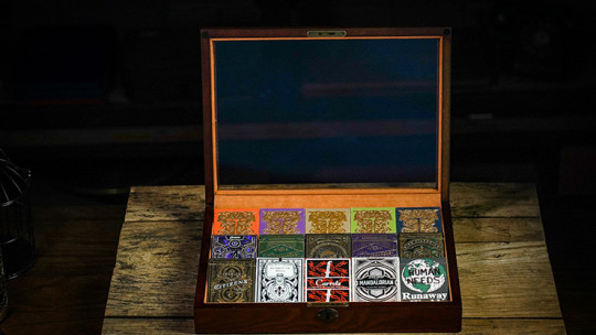 Aufbewahrungsbox aus Holz für 15 Pokerdecks - Wooden Storage Box by TCC