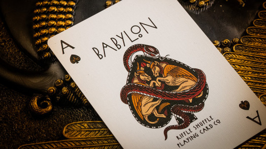 Babylon (Ruby Red) by Riffle Shuffle - Pokerdeck