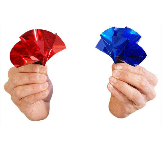 Bare Hand Flower Production - 10 Multicolored Mylar Flowers