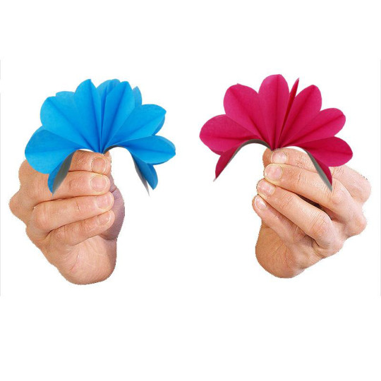 Bare Hand Flower Production - 10 Multicolored Paper Flowers