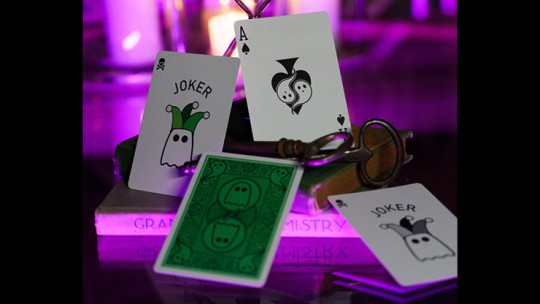 Preview: Bicycle Boo Back Playing Cards (Green)