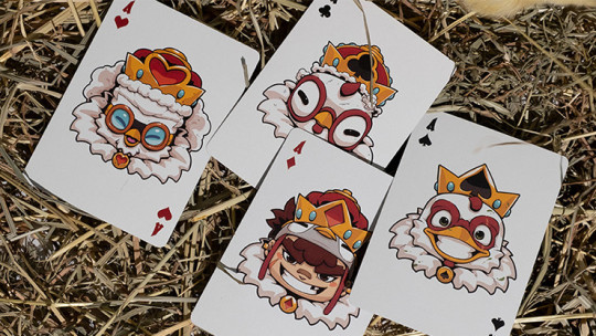 BICYCLE CHKNS & CROWNS PLAYING CARDS