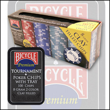 Pokerchips - Bicycle 100 Stück - Tonmischung