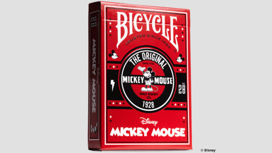 Bicycle Disney Classic Mickey Mouse (Red) by US Playing Card Co.