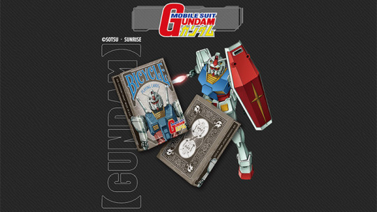 Bicycle Gundam rx78 Playing Cards