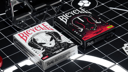 Preview: Bicycle Machine56 R-TYPE/3 White by RunIt Decks - Pokerdeck
