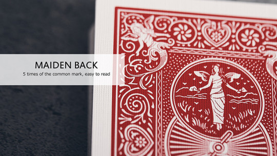 Bicycle Maiden - Rot - Marked Playing Cards - Markiertes Pokerdeck