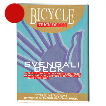 Svengali Deck Bicycle 809 Mandolin - Rot - Zaubertrick