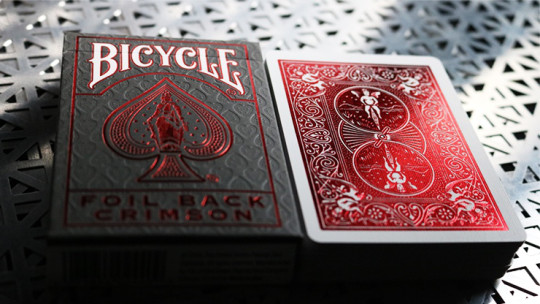 Bicycle Crimson Luxe Version 2 by USPCC - Rot - Metalluxe Pokerdeck