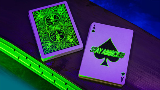 Bicycle Neon Rider Back Green-Glo Deck - Pokerdeck